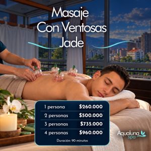 🔥 Ventosas Jade: ✨ Técnica terapéutica que combina masaje manual con ventosas para mejorar la circulación, liberar toxinas y desbloquear la energía vital. 🌿 El jade simboliza pureza y renovación, equilibrando el cuerpo y el espíritu. 👤 Ideal para: quienes buscan desintoxicar el cuerpo, activar la circulación y armonizar su energía. 🕐 Duración: 90 min